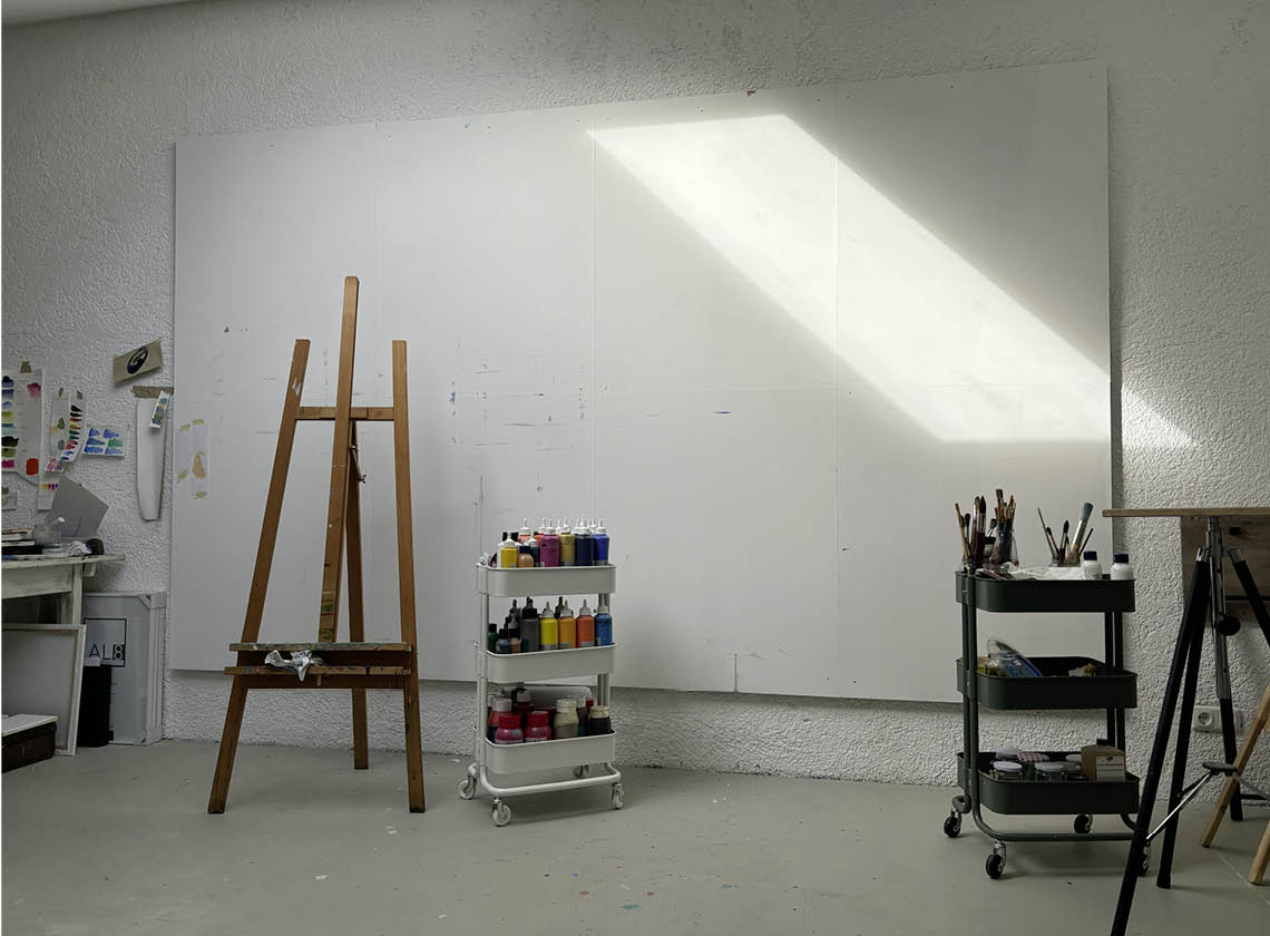 Margarit von Pölnitz Malatelier/Gesamtansicht in Grünwald 